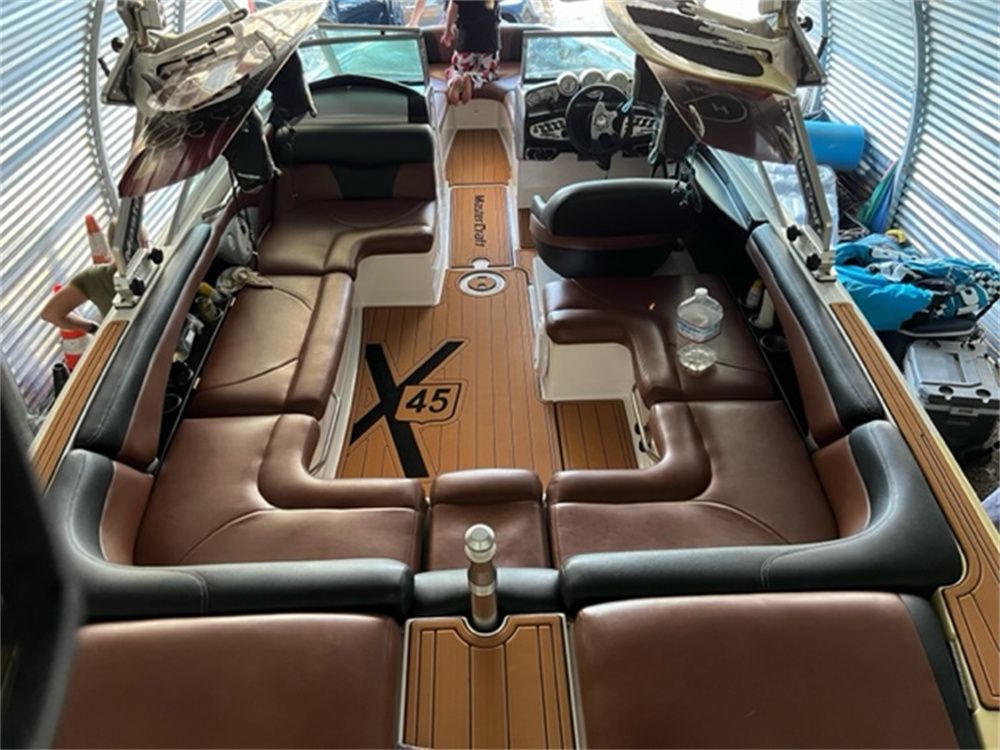 2005-2013 Mastercraft X45 Cockpit Pad Boat EVA Foam Faux Teak Deck Floor Mat SeaDek MarineMat Gatorstep Style Self Adhesive - Image 4