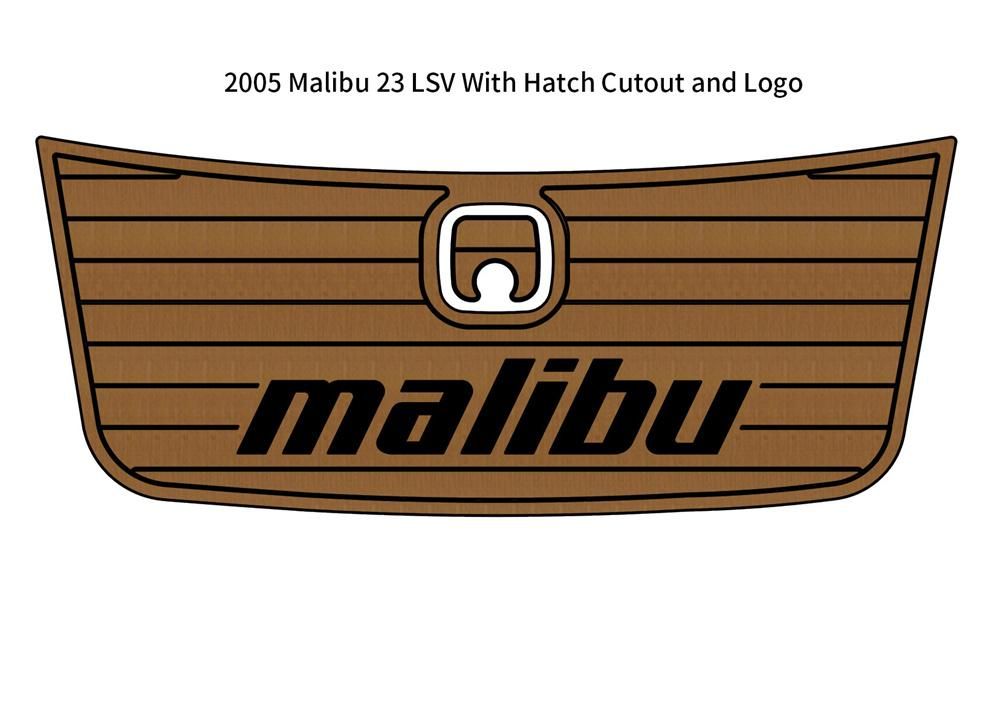 2005 Malibu 23 LSV Swim Platform Step Pad Boat EVA Foam Faux Teak Deck Floor Mat SeaDek MarineMat Gatorstep Style Self Adhesive - Image 1