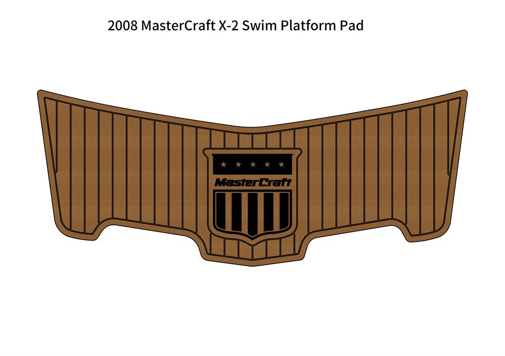2008 MasterCraft X-2 Boat Swim Platform Pad Boat EVA Foam Faux Teak Deck Floor SeaDek MarineMat Gatorstep Style Self Adhesive - Image 1