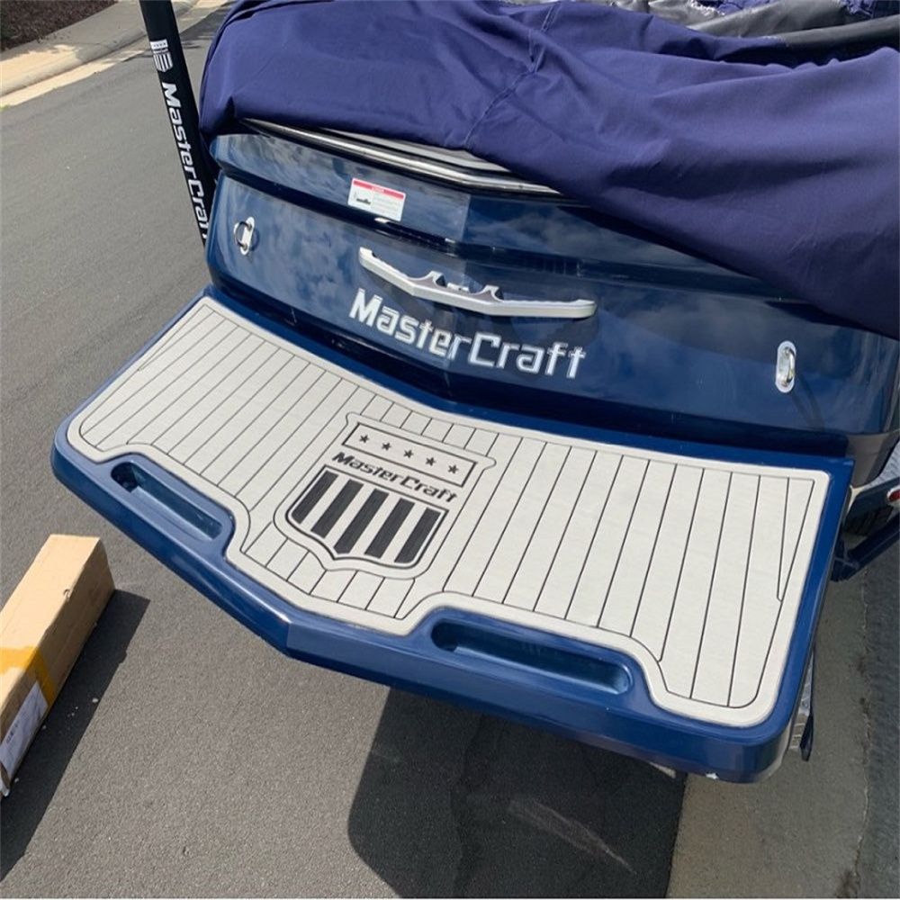 2008 MasterCraft X-2 Boat Swim Platform Pad Boat EVA Foam Faux Teak Deck Floor SeaDek MarineMat Gatorstep Style Self Adhesive - Image 2