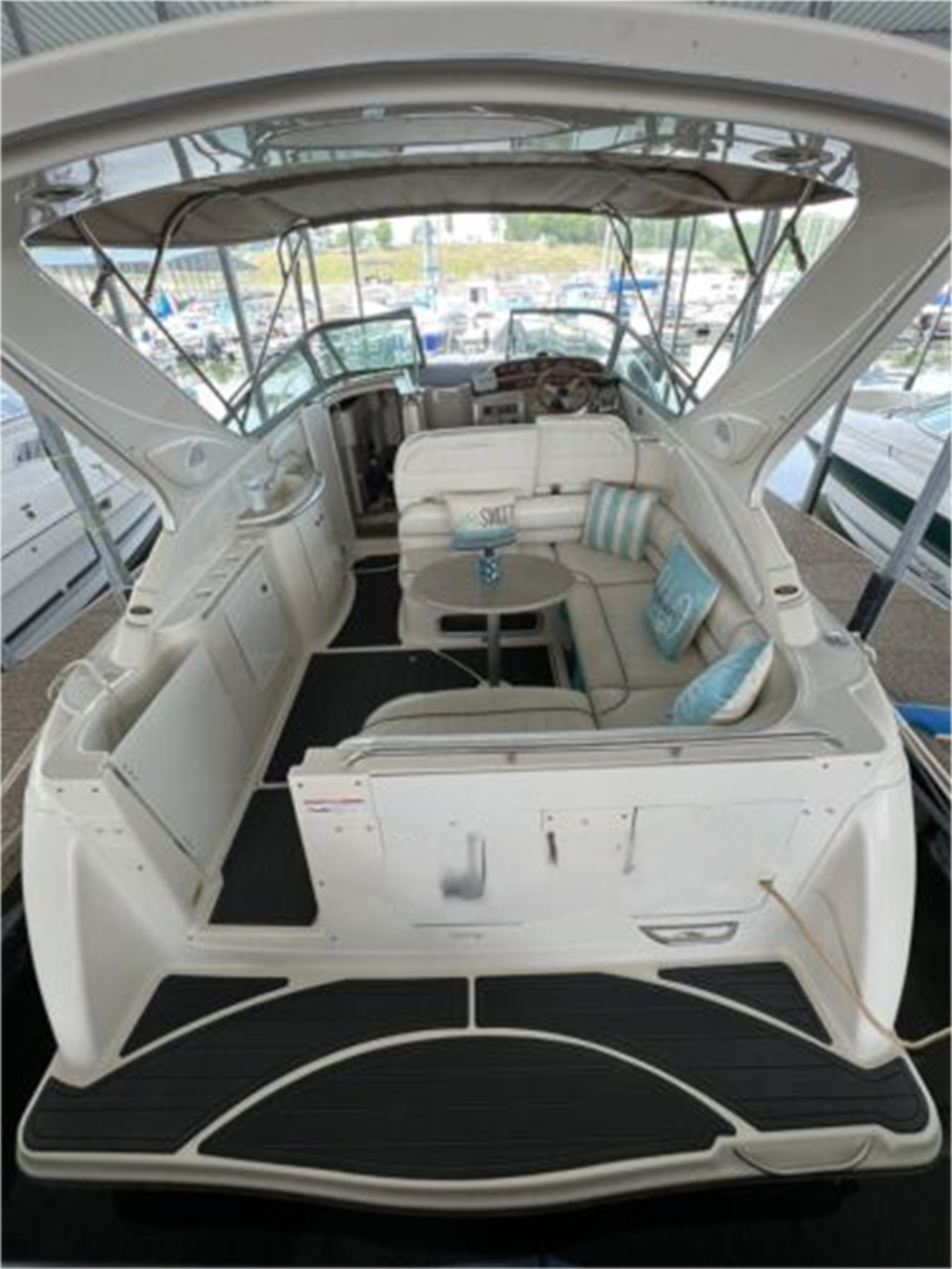 1999 Maxum 3000 SCR Swim Platform Cockpit Pad Boat EVA Faux Foam Teak Deck Floor SeaDek MarineMat Gatorstep Style Self Adhesive - Image 2