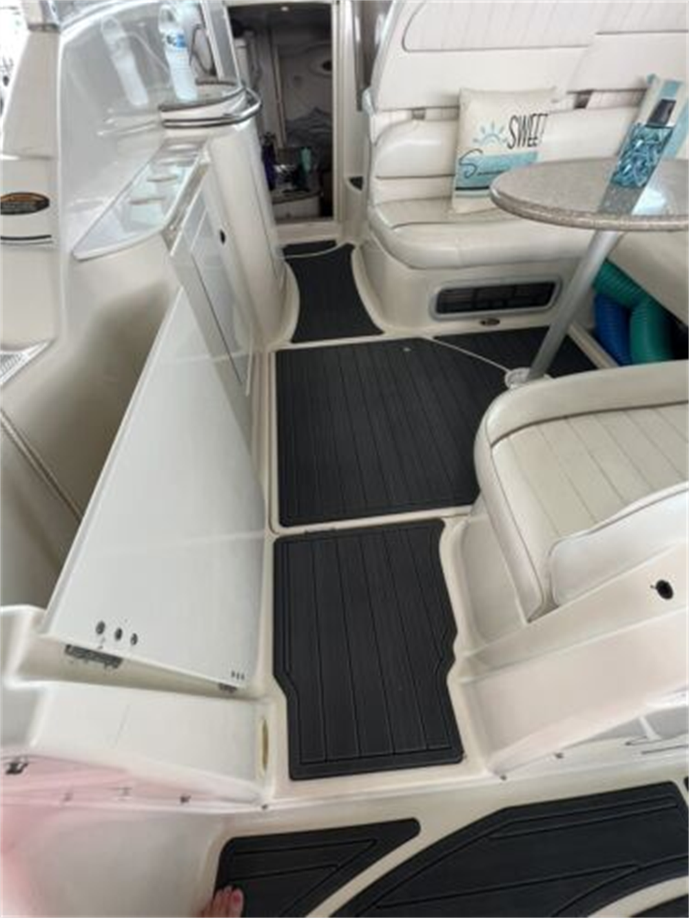 1999 Maxum 3000 SCR Swim Platform Cockpit Pad Boat EVA Faux Foam Teak Deck Floor SeaDek MarineMat Gatorstep Style Self Adhesive - Image 3