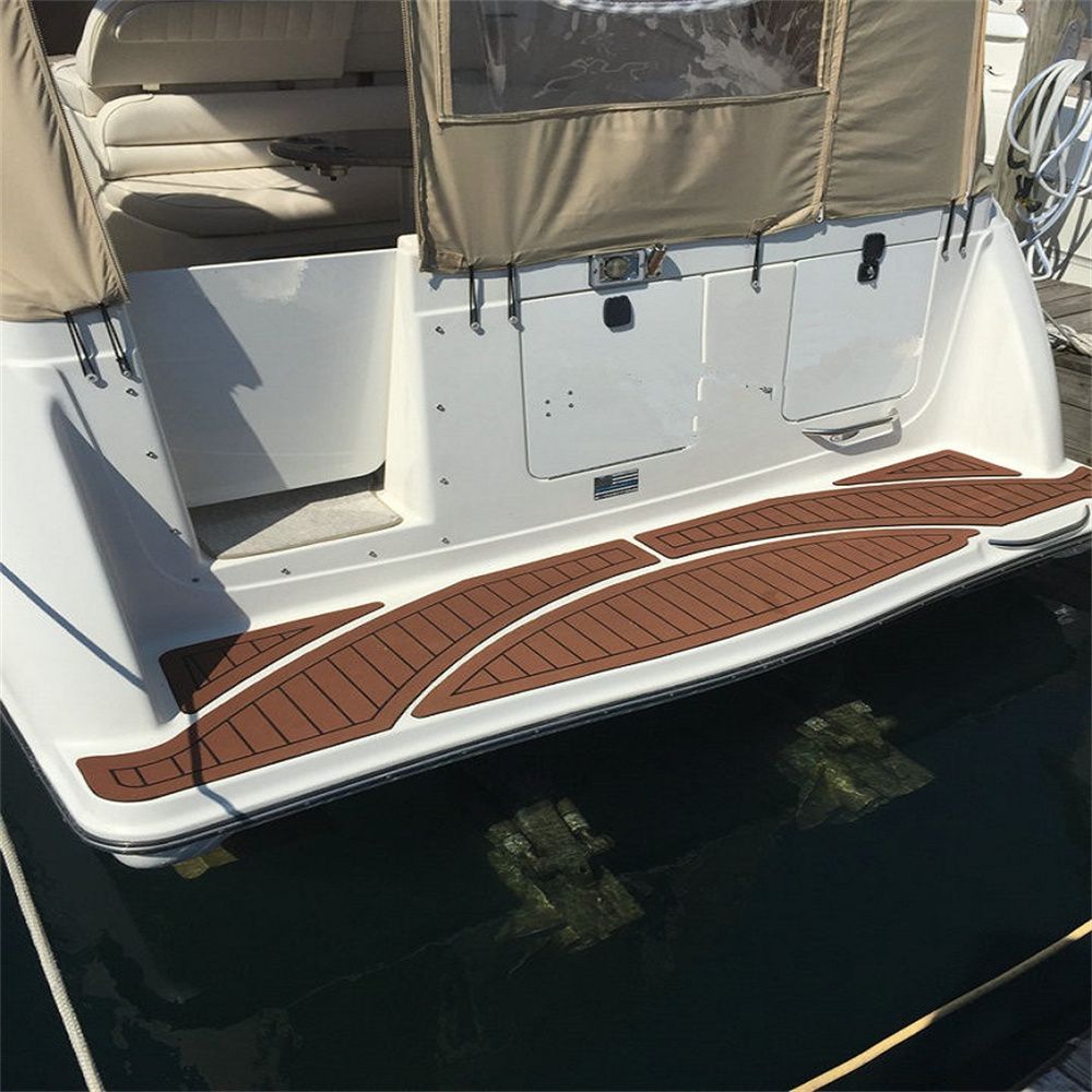 1999 Maxum 3000 SCR Swim Platform Cockpit Pad Boat EVA Faux Foam Teak Deck Floor SeaDek MarineMat Gatorstep Style Self Adhesive - Image 5