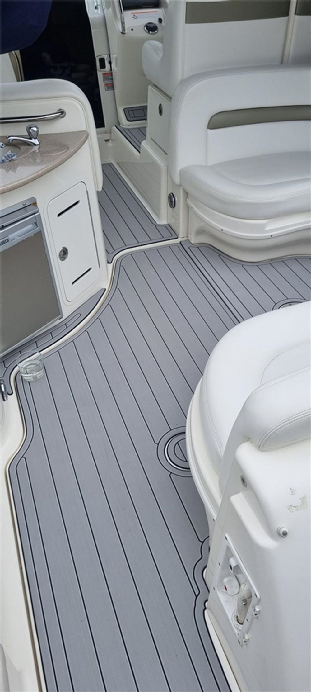 2006 Sea Ray Sundancer 320 Swim Platform Cockpit Pad Boat EVA Teak Flooring Mat SeaDek MarineMat Gatorstep Style Self Adhesive - Image 2