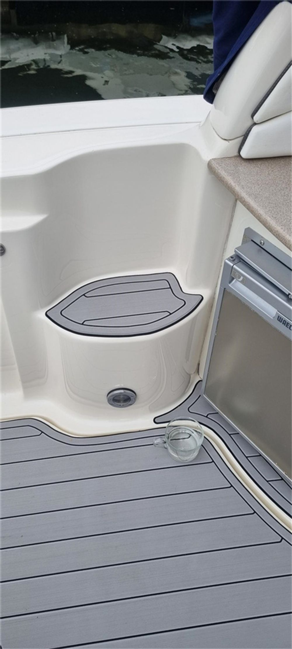 2006 Sea Ray Sundancer 320 Swim Platform Cockpit Pad Boat EVA Teak Flooring Mat SeaDek MarineMat Gatorstep Style Self Adhesive - Image 6