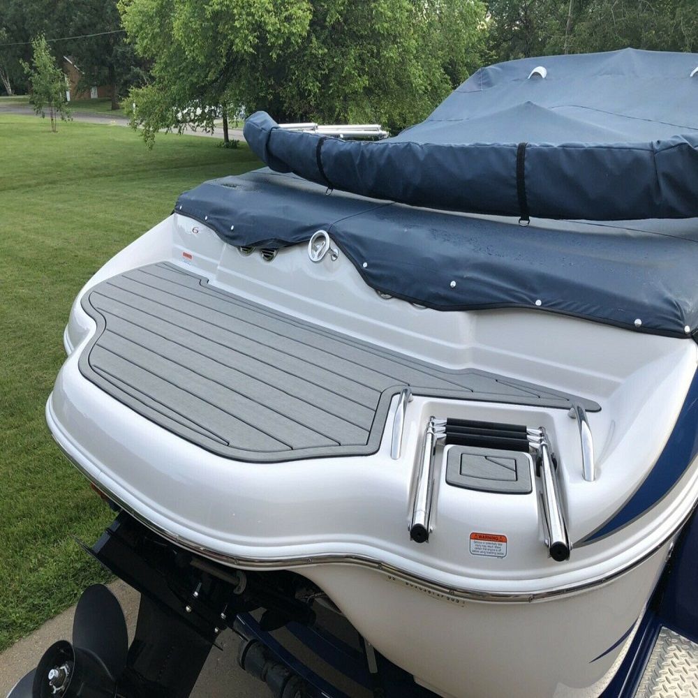 2006 Tahoe Q6 Swim Platform Boat EVA Faux Foam Teak Deck Floor Pad Flooring Mat SeaDek MarineMat Gatorstep Style Self Adhesive - Image 2