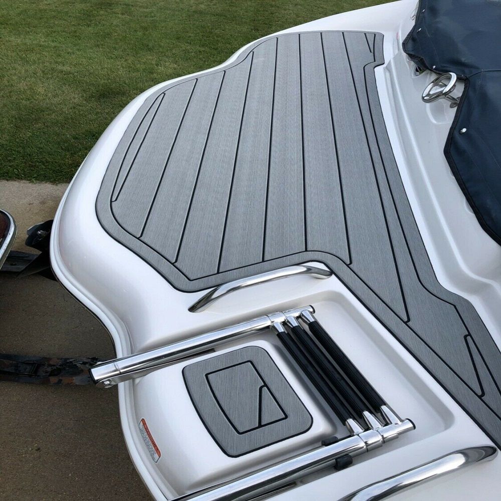 2006 Tahoe Q6 Swim Platform Boat EVA Faux Foam Teak Deck Floor Pad Flooring Mat SeaDek MarineMat Gatorstep Style Self Adhesive - Image 3