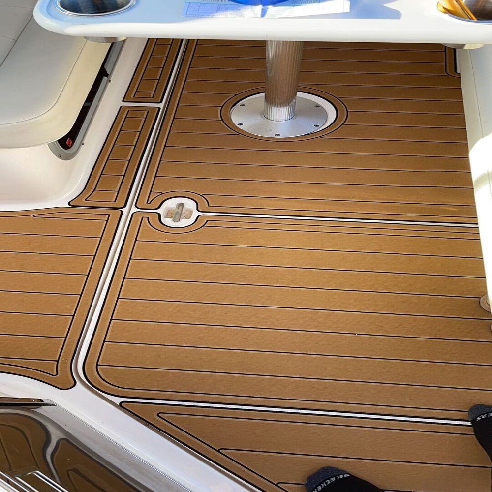 2005 Chaparral Signature 290 Swim Platform Cockpit Boat EVA Teak Floor Pad Mat SeaDek MarineMat Gatorstep Style Self Adhesive - Image 4