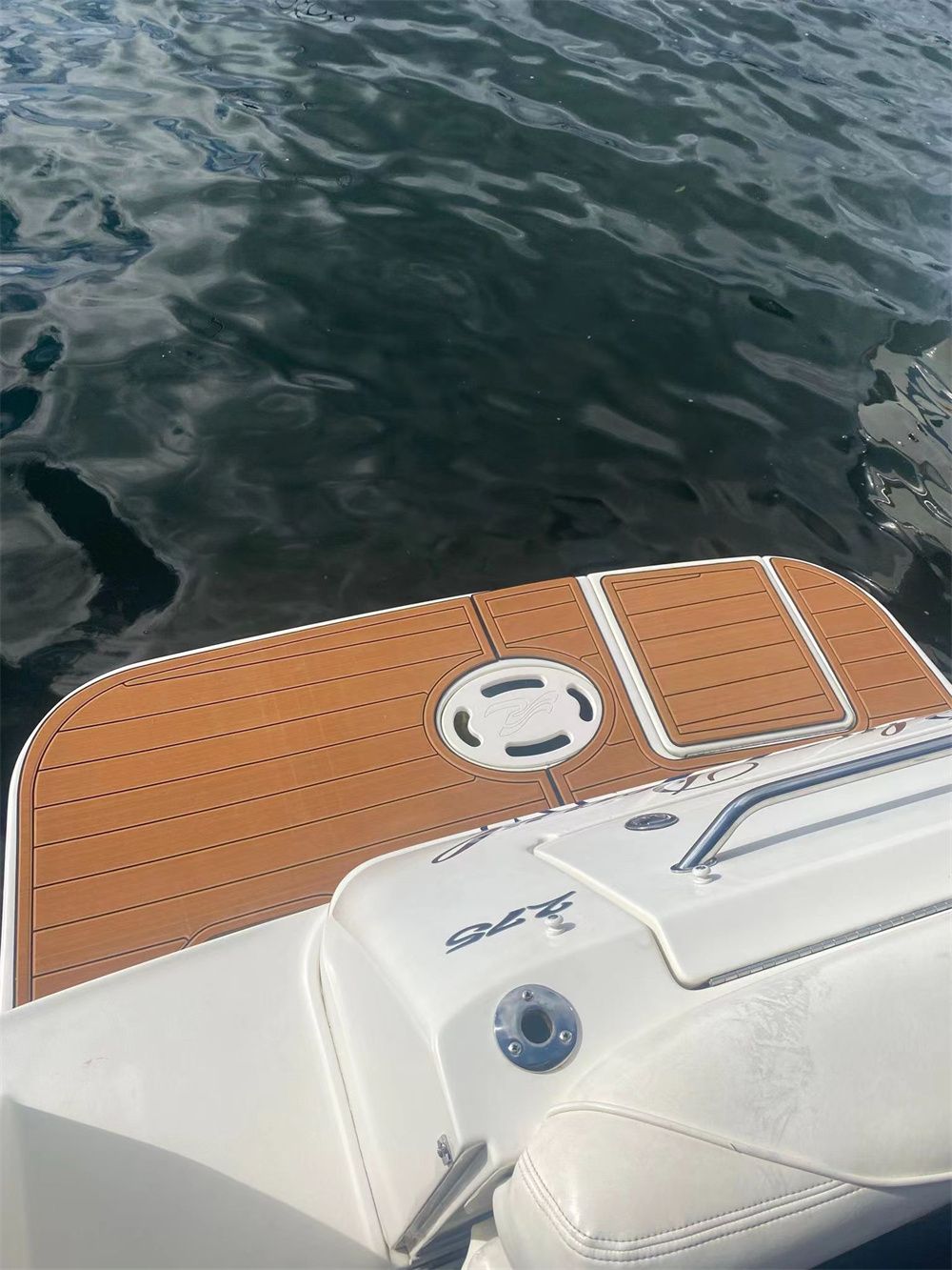 2003 Sea Ray 260 Sundancer Swim Platform Pad Boat EVA Foam Teak Deck Floor Mat SeaDek MarineMat Gatorstep Style Self Adhesive - Image 4