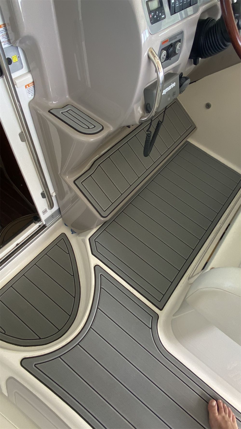 2006 Chaparral 280 Swim Platform Cockpit Boat EVA Foam Teak Deck Floor Pad Mat SeaDek MarineMat Gatorstep Style Self Adhesive - Image 6