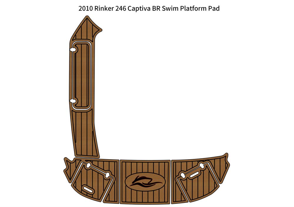 2010 Rinker 246 Captiva BR Swim Platform Boat EVA Foam Teak Deck Floor Pad Mat SeaDek MarineMat Gatorstep Style Self Adhesive - Image 1