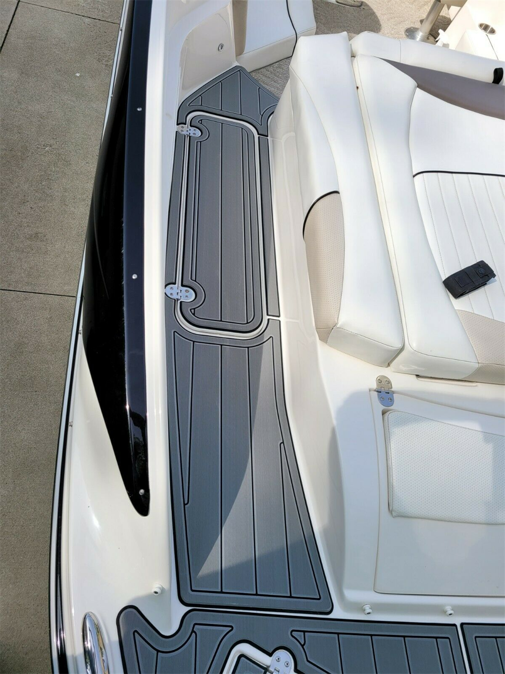 2010 Rinker 246 Captiva BR Swim Platform Boat EVA Foam Teak Deck Floor Pad Mat SeaDek MarineMat Gatorstep Style Self Adhesive - Image 3