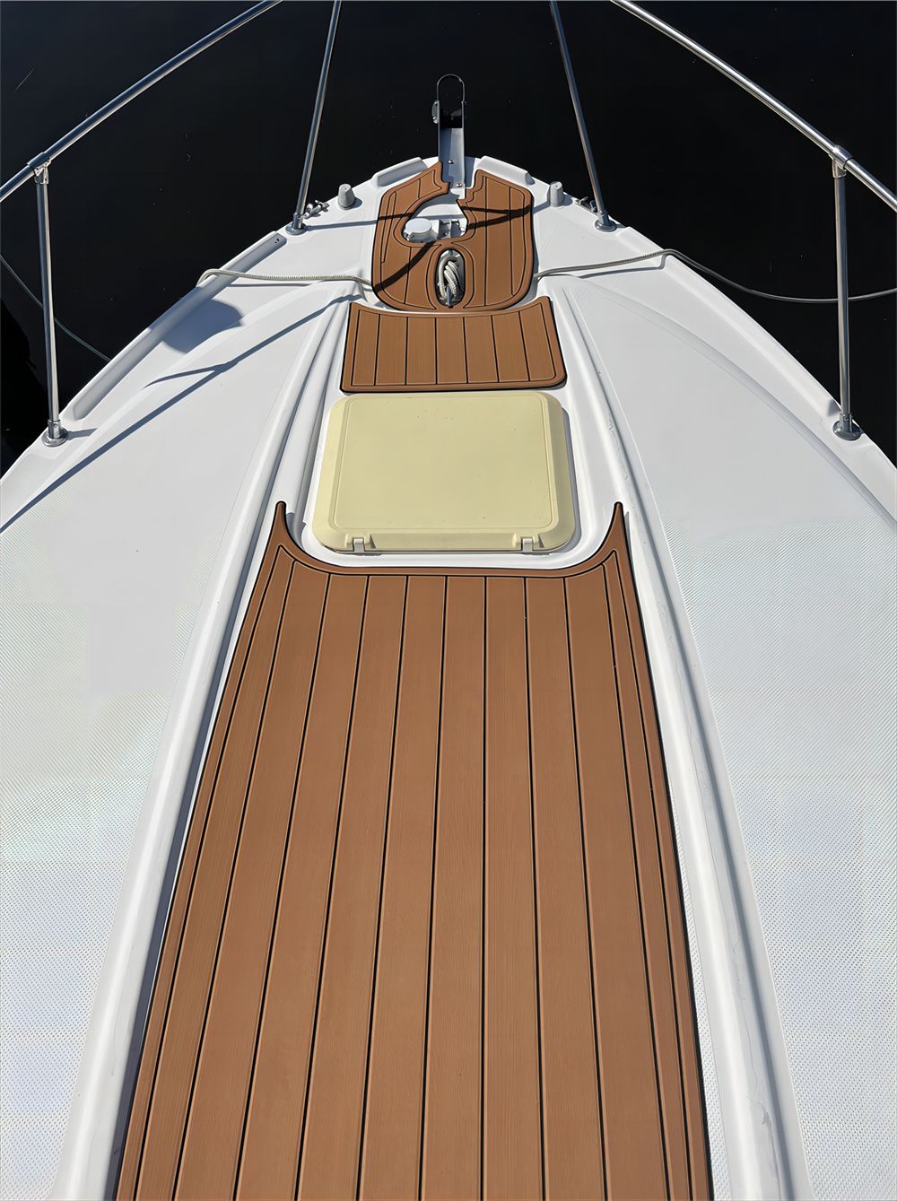 2000-2006 Bayliner 2855 Upper Deck Pads Boat EVA Foam Faux Teak Deck Floor Mat SeaDek MarineMat Gatorstep Style Self Adhesive - Image 3