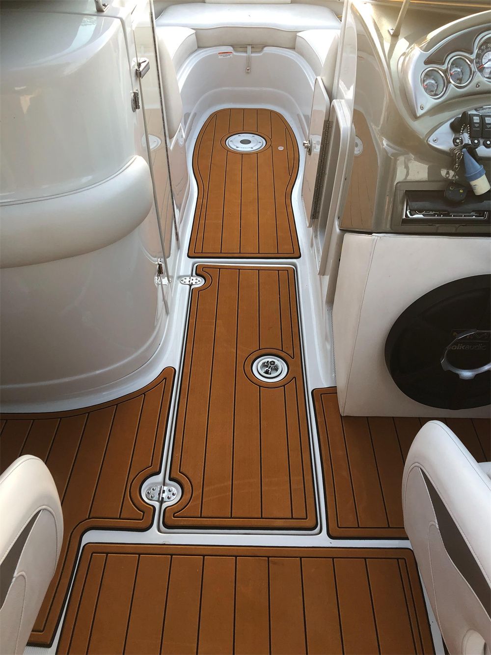 2007 Crownline 220EX Swim Platform Cockpit Boat EVA Foam Teak Deck Floor Pad Mat SeaDek MarineMat Gatorstep Style Self Adhesive - Image 6