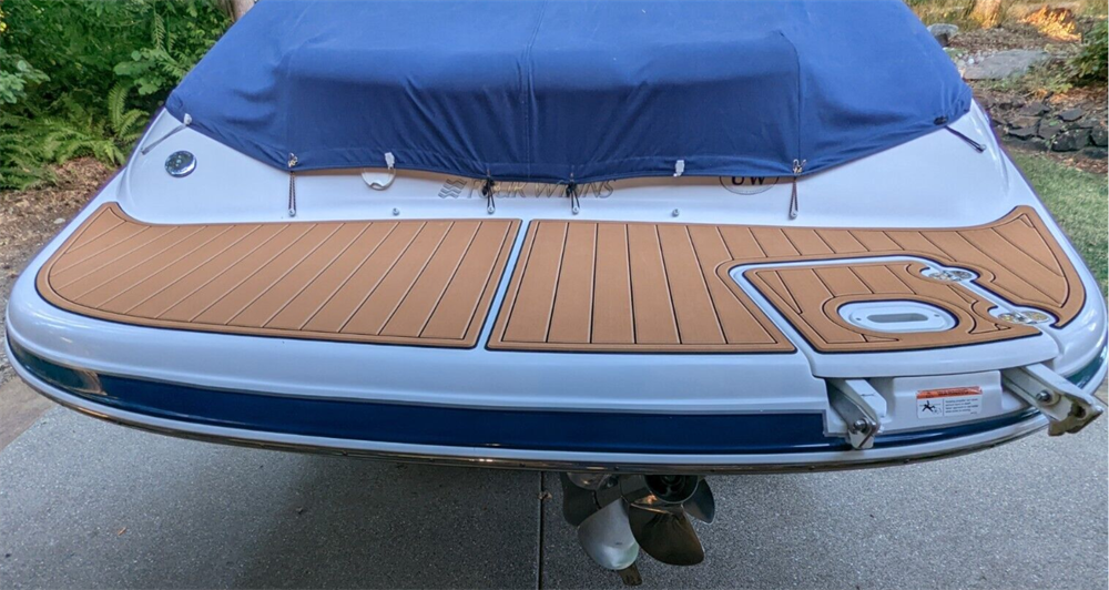 2005 Four Winns Horizon 230 Swim Platform Cockpit Boat EVA Foam Teak Floor Pad SeaDek MarineMat Gatorstep Style Self Adhesive - Image 2