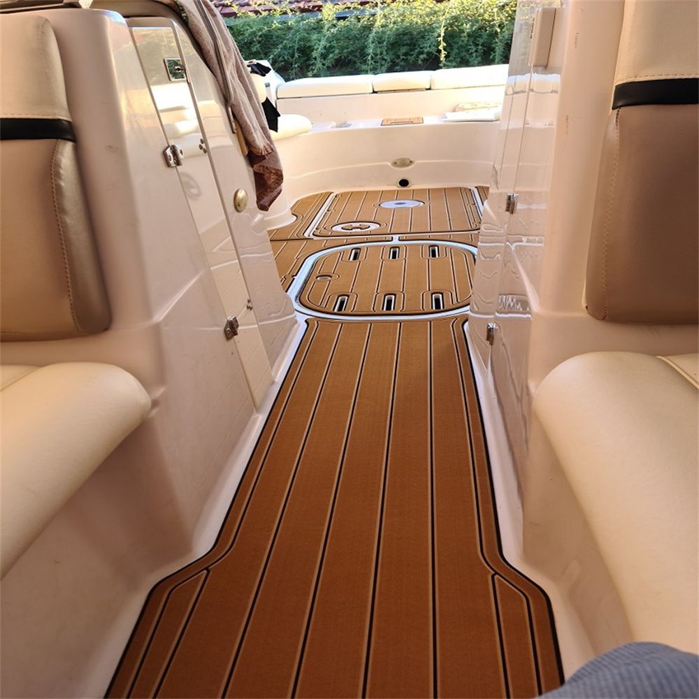 2005 Four Winns Horizon 230 Swim Platform Cockpit Boat EVA Foam Teak Floor Pad SeaDek MarineMat Gatorstep Style Self Adhesive - Image 6