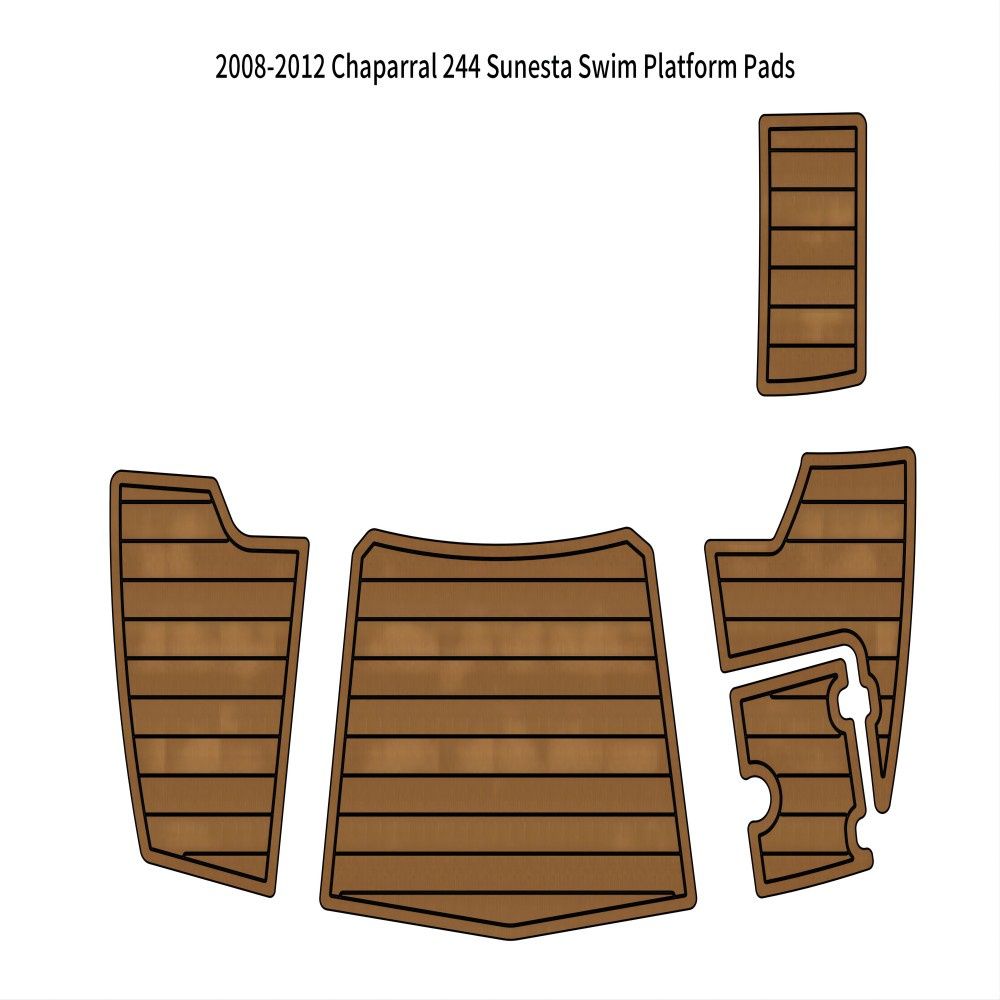 2008-2012 Chaparral 244 Sunesta Swim Platform Boat EVA Foam Teak Deck Floor Pad SeaDek MarineMat Gatorstep Style Self Adhesive - Image 1