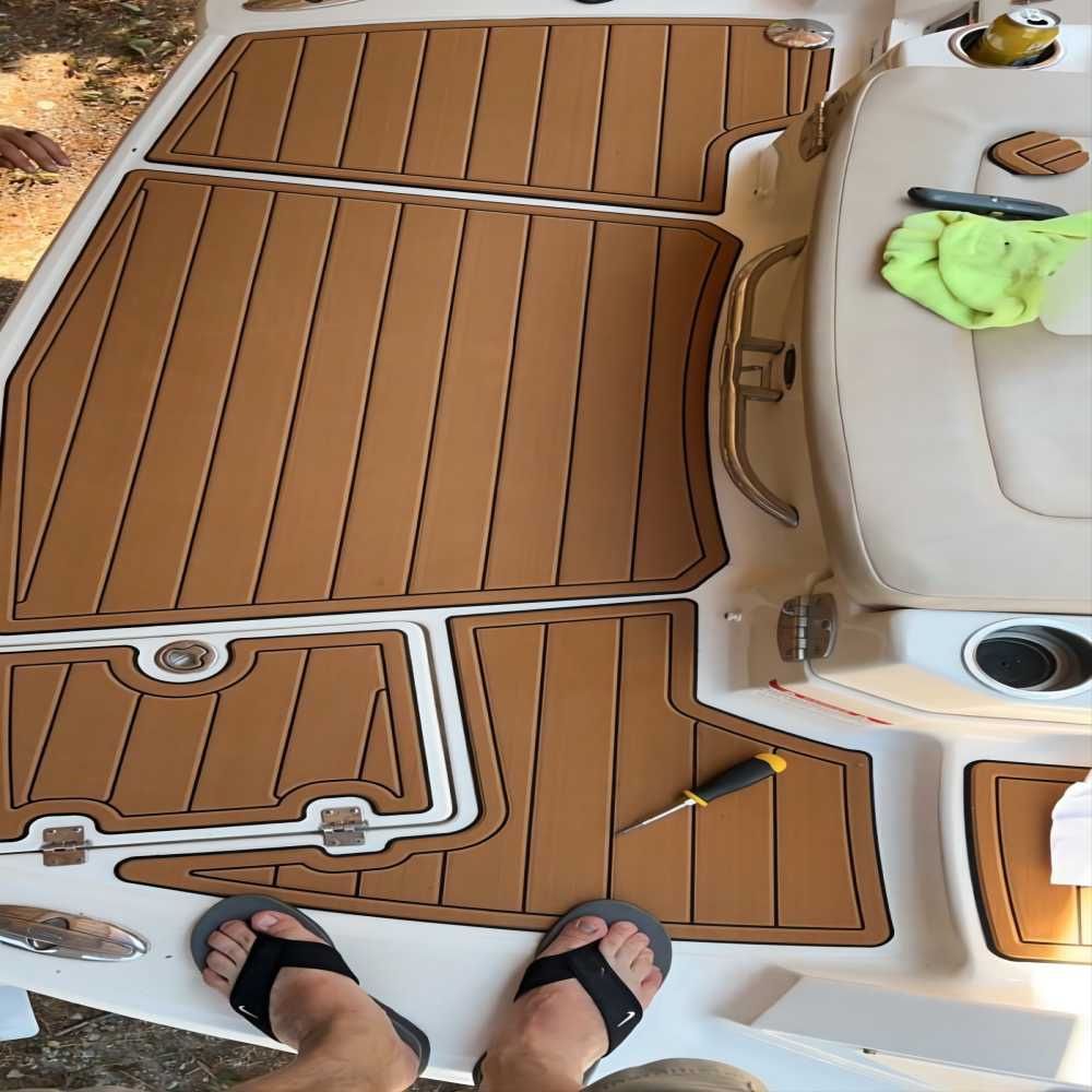 2008-2012 Chaparral 244 Sunesta Swim Platform Boat EVA Foam Teak Deck Floor Pad SeaDek MarineMat Gatorstep Style Self Adhesive - Image 2