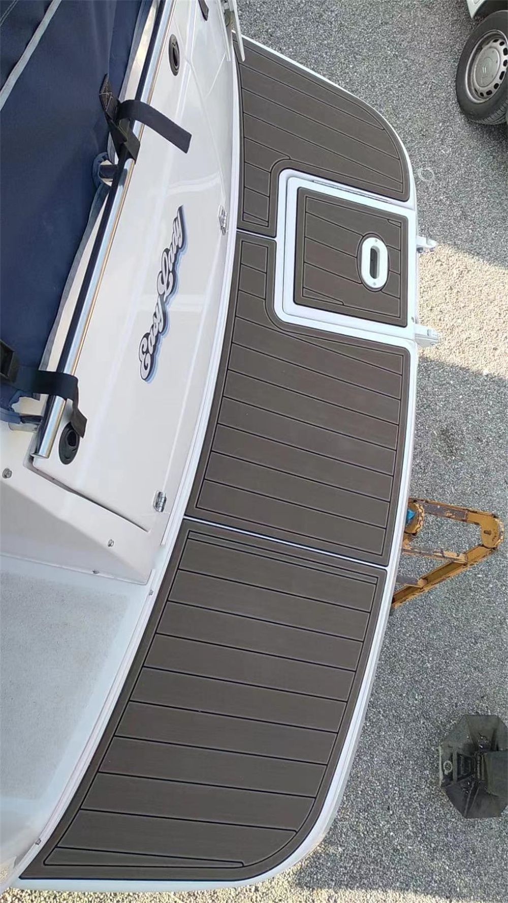 2003 Four Winns 268 Vista Cruiser Swim Platform Boat EVA Foam Teak Floor Pad Mat SeaDek MarineMat Gatorstep Style Self Adhesive - Image 2