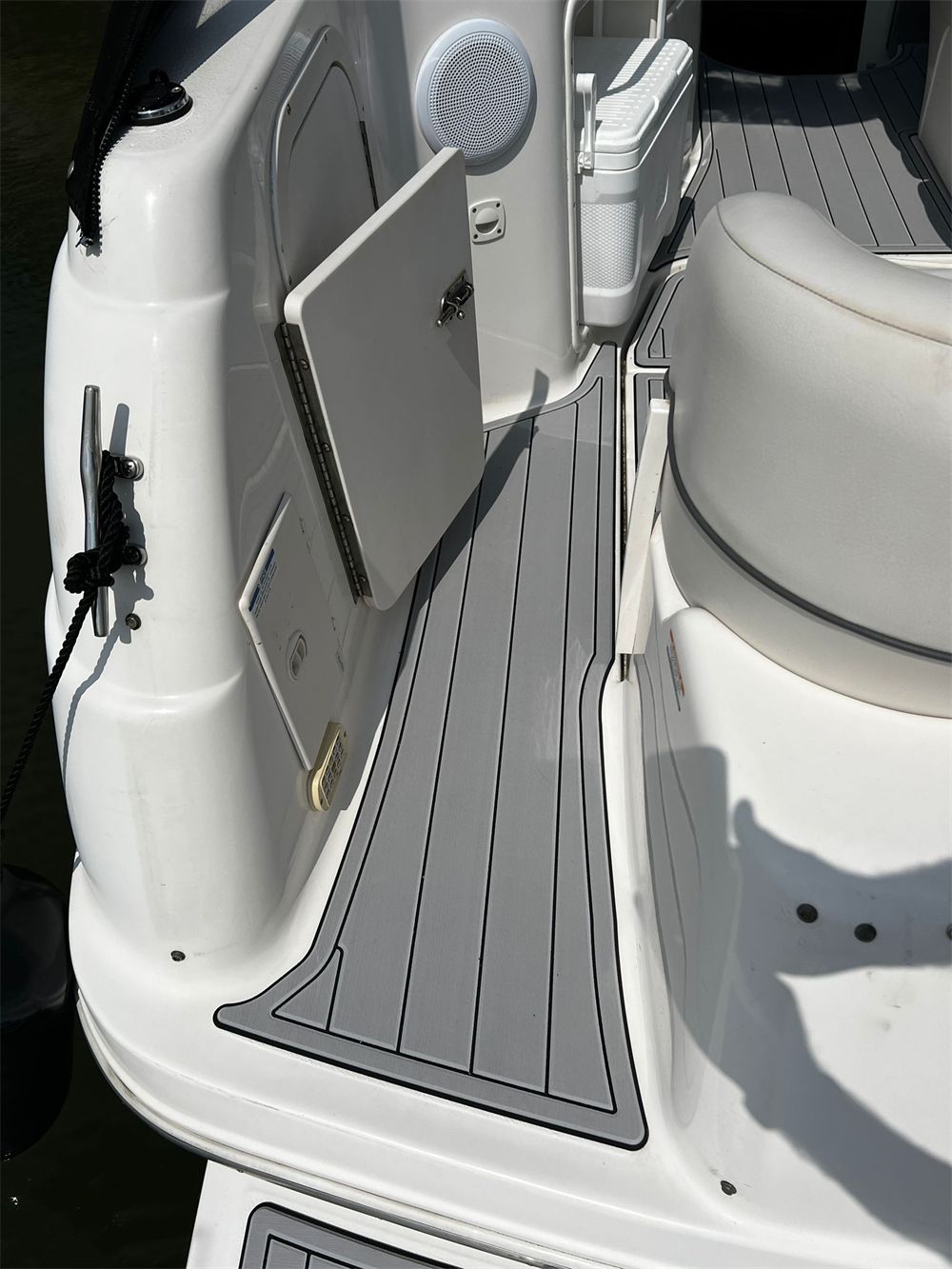 2005 Chaparral Signature 240 Swim Platform Cockpit Boat EVA Teak Floor Pad Mat SeaDek MarineMat Gatorstep Style Self Adhesive - Image 2