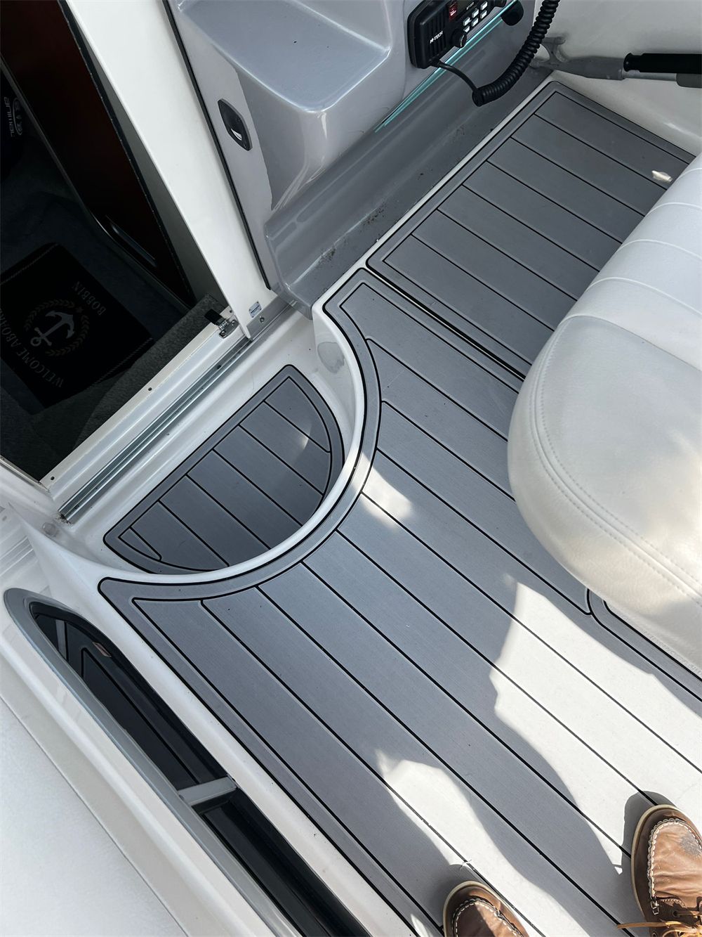 2005 Chaparral Signature 240 Swim Platform Cockpit Boat EVA Teak Floor Pad Mat SeaDek MarineMat Gatorstep Style Self Adhesive - Image 4