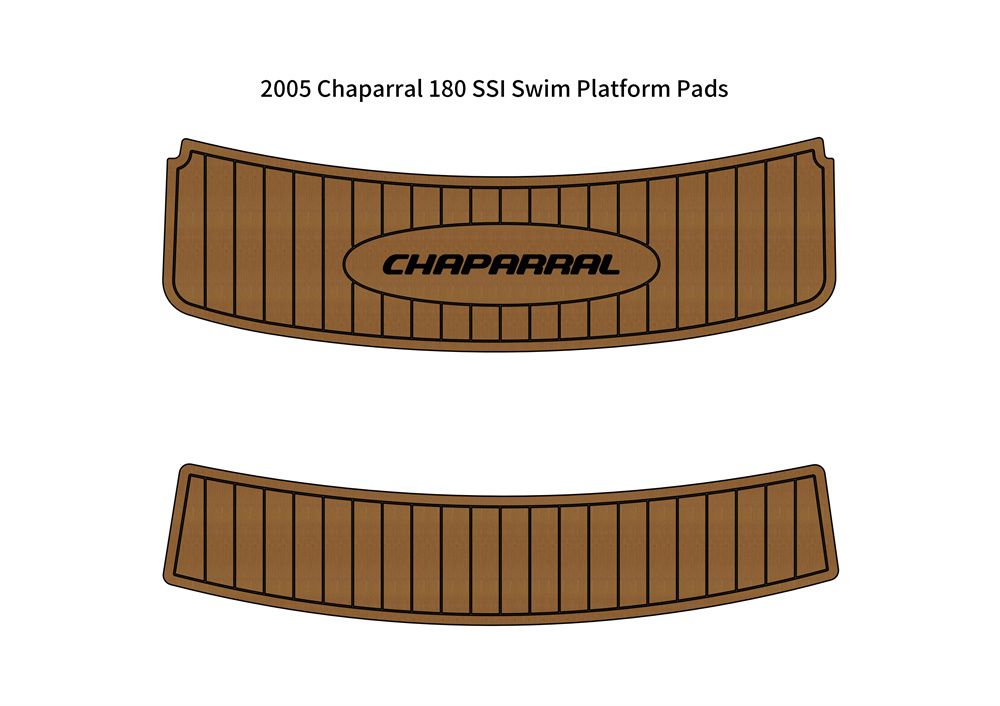 2005 Chaparral 180 SSI Swim Platform Step Boat EVA Foam Teak Deck Floor Pad Mat SeaDek MarineMat Gatorstep Style Self Adhesive - Image 1