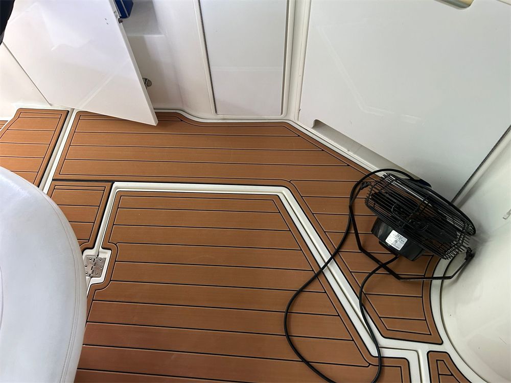 1998-2002 Cruisers Yachts 3870 Swim Platform Cockpit Pad Boat EVA Teak Floor Mat SeaDek MarineMat Gatorstep Style Self Adhesive - Image 5