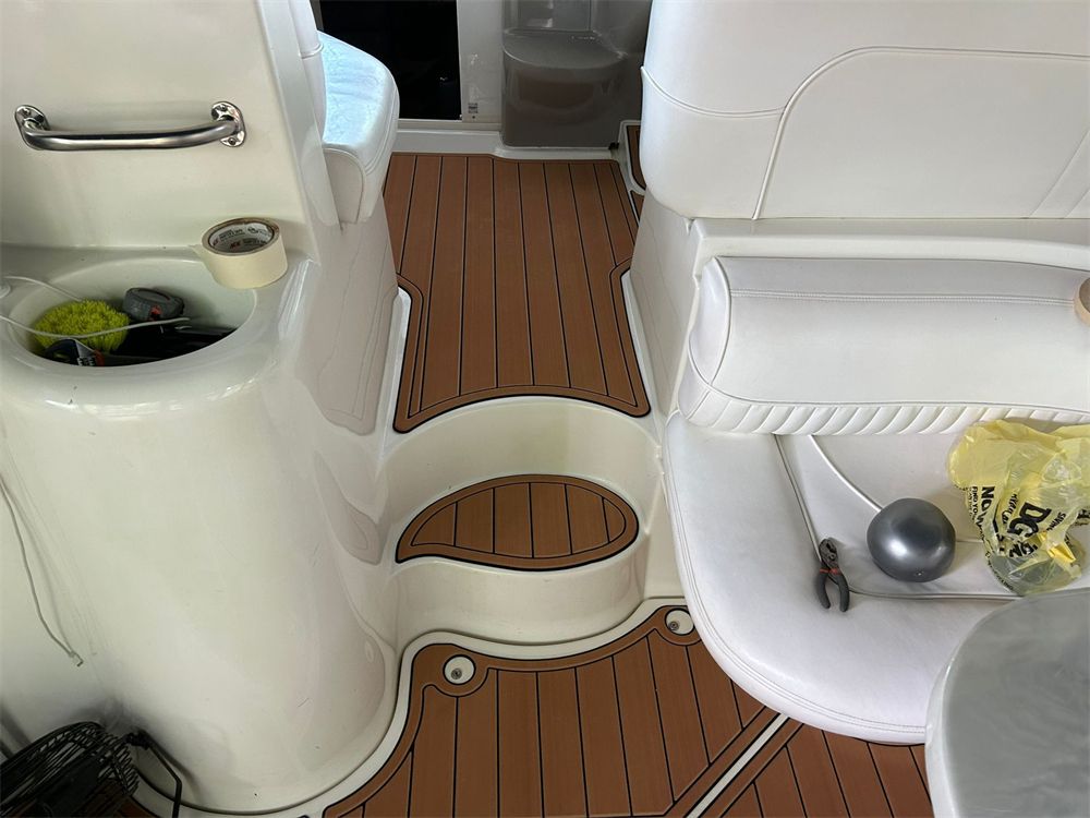 1998-2002 Cruisers Yachts 3870 Swim Platform Cockpit Pad Boat EVA Teak Floor Mat SeaDek MarineMat Gatorstep Style Self Adhesive - Image 7