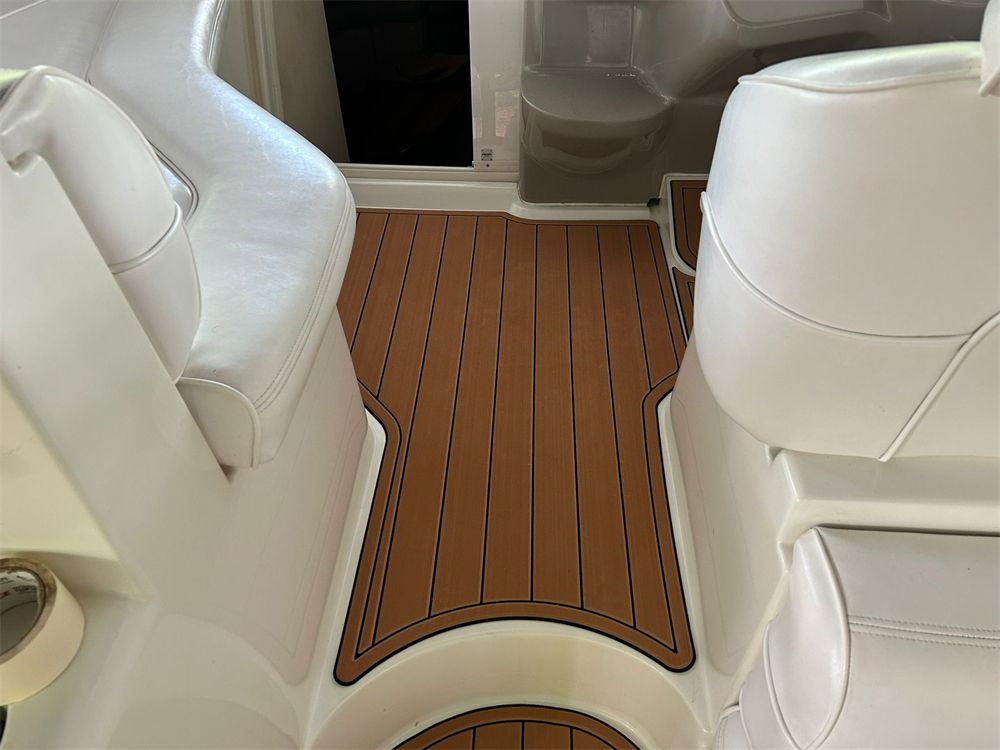 1998-2002 Cruisers Yachts 3870 Swim Platform Cockpit Pad Boat EVA Teak Floor Mat SeaDek MarineMat Gatorstep Style Self Adhesive - Image 8