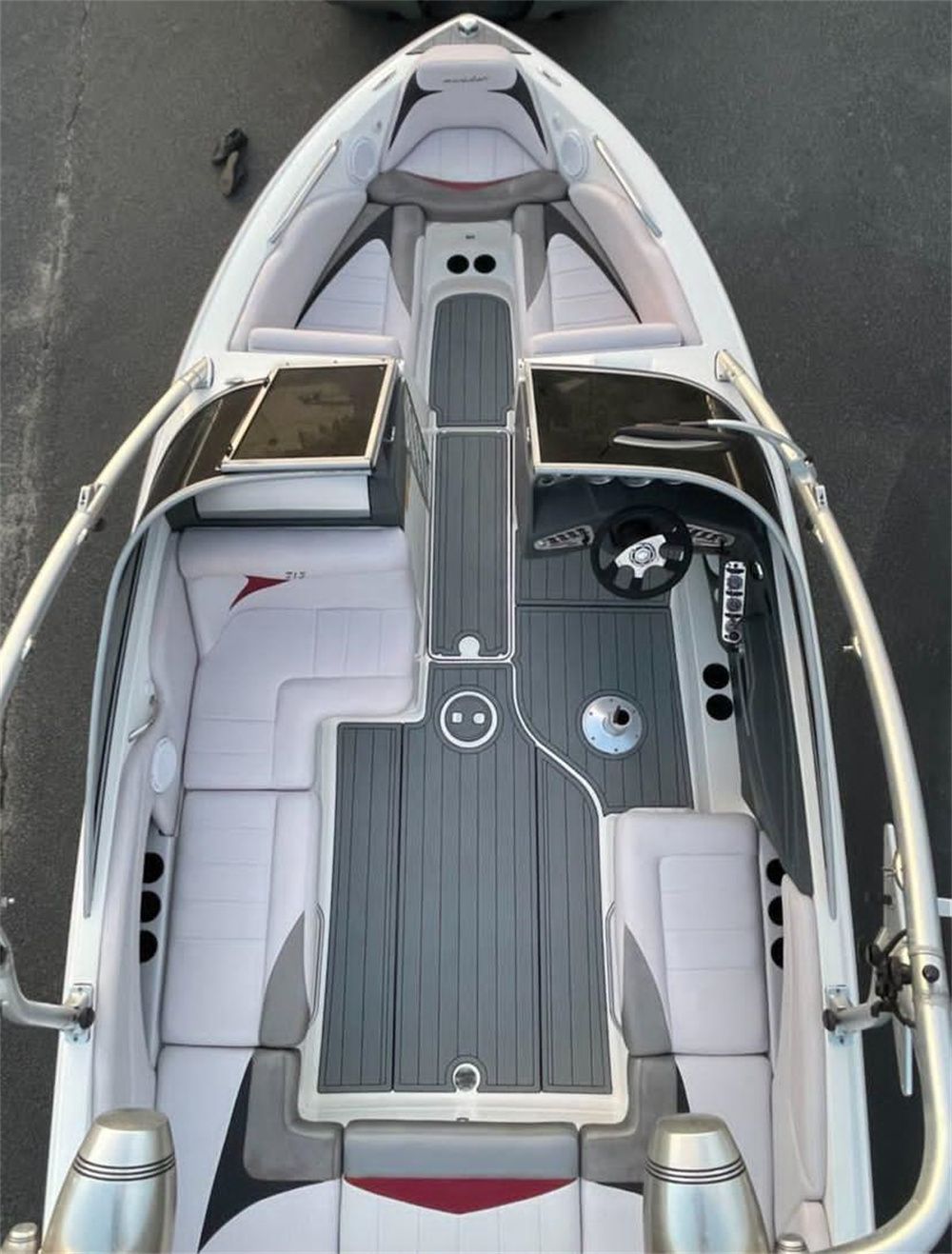 2006-2012 Mastercraft X15 Cockpit Pad Boat EVA Foam Faux Teak Deck Floor Mat SeaDek MarineMat Gatorstep Style Self Adhesive - Image 2