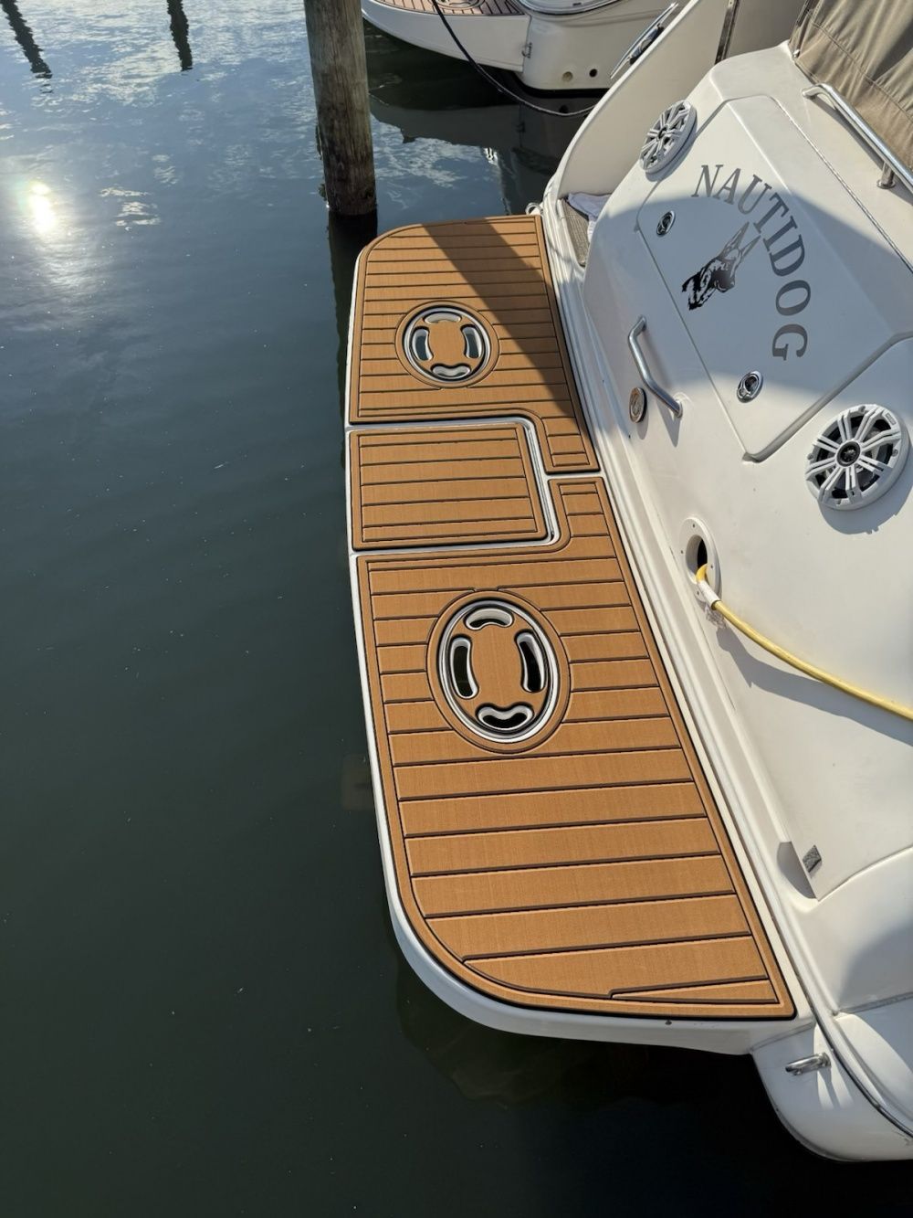 Sea Ray 310 Sundancer Swim Platform Pad Boat EVA Foam Faux Teak Deck Floor Mat SeaDek MarineMat Gatorstep Style Self Adhesive - Image 2