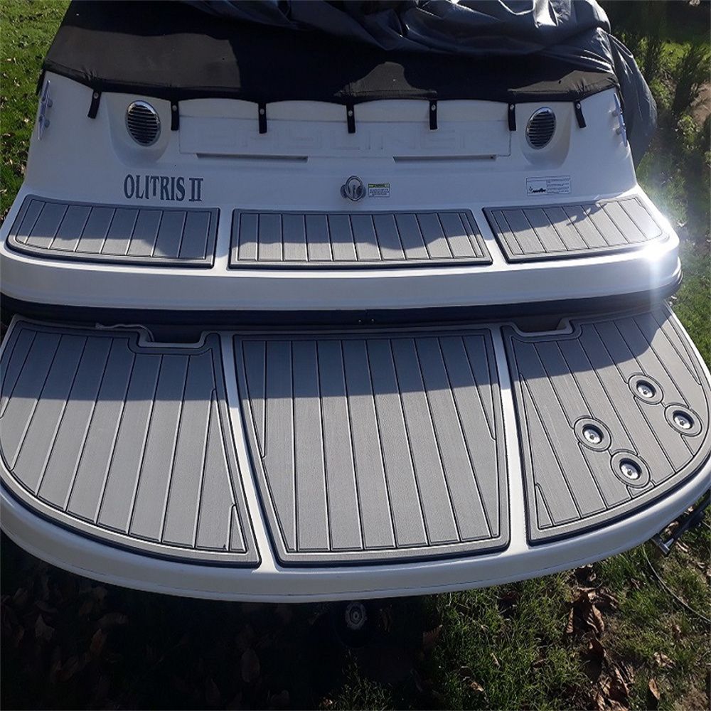 2014 Bayliner 185 Bowrider Swim Platform Boat EVA Foam Teak Deck Floor Pad Mat SeaDek MarineMat Gatorstep Style Self Adhesive - Image 2