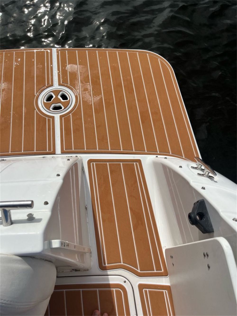 2000 Four Winns 298 Vista Swim Platform Cockpit Boat EVA Foam Teak Deck Floor SeaDek MarineMat Gatorstep Style Self Adhesive - Image 4