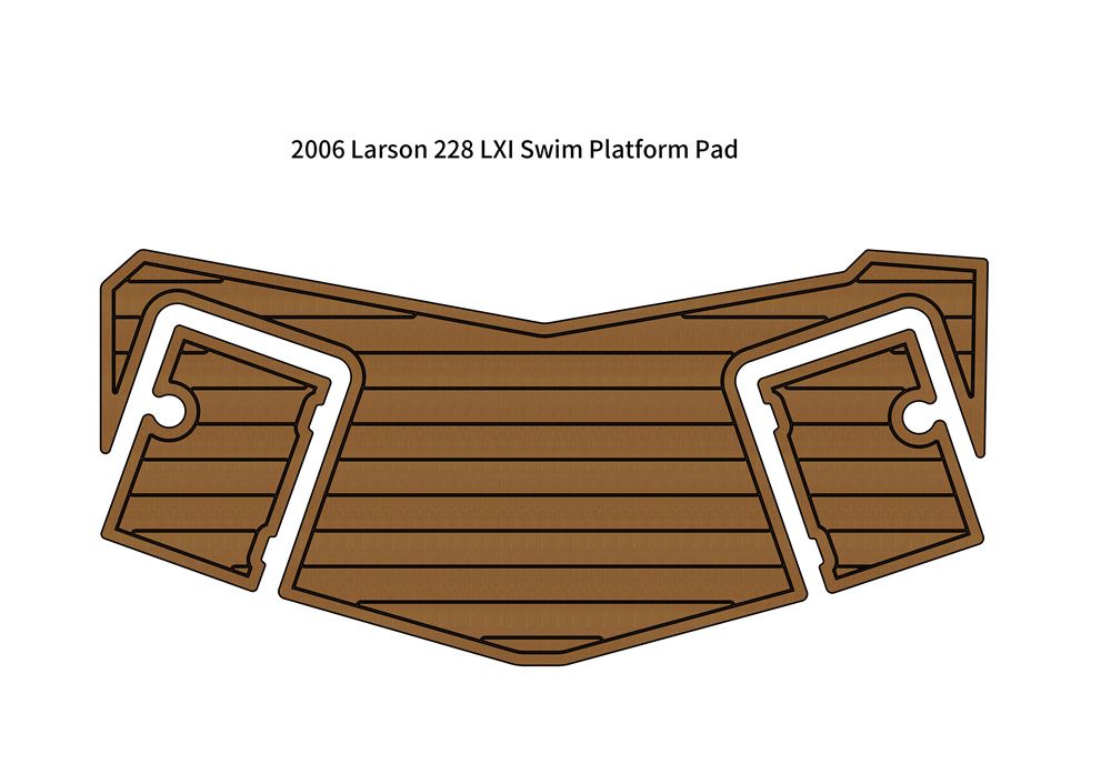 2006 Larson 228 LXI Swim Platform Step Pad Boat EVA Foam Teak Deck Floor Mat SeaDek MarineMat Gatorstep Style Self Adhesive - Image 1