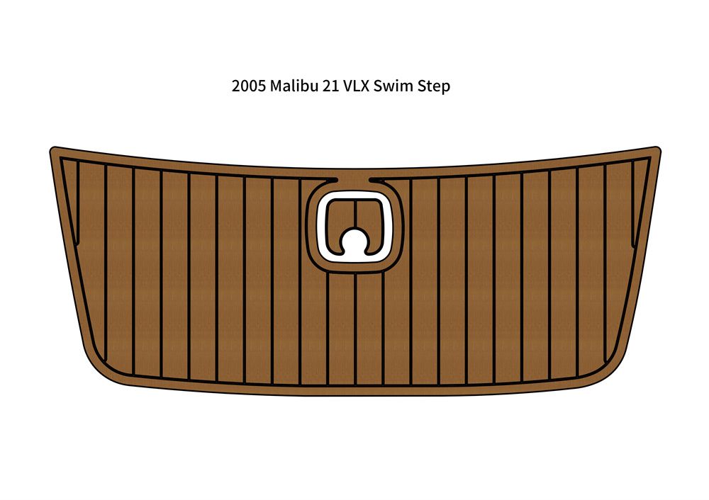 2005 Malibu 21 VLX Swim Platform Step Pad Boat EVA Foam Faux Teak Deck Floor Mat SeaDek MarineMat Gatorstep Style Self Adhesive - Image 1