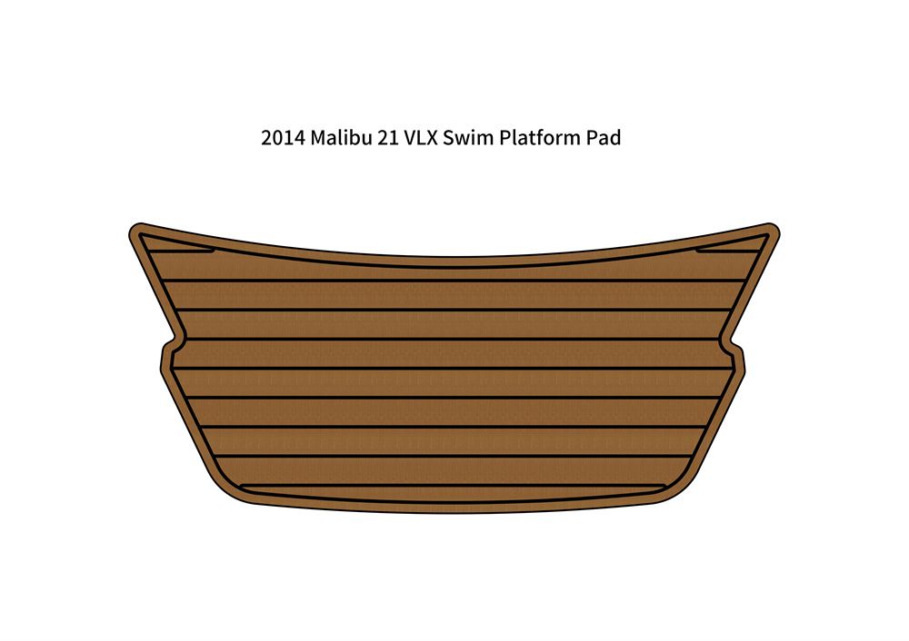 2014 Malibu 21 VLX Swim Platform Step Pad Boat EVA Foam Faux Teak Deck Floor Mat SeaDek MarineMat Gatorstep Style Self Adhesive - Image 1