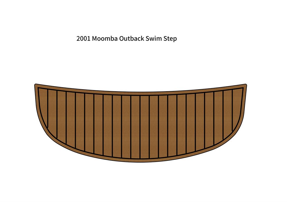 2001 Moomba Outback Swim Platform Step Pad Boat EVA Foam Teak Deck Flooring Mat SeaDek MarineMat Gatorstep Style Self Adhesive - Image 1