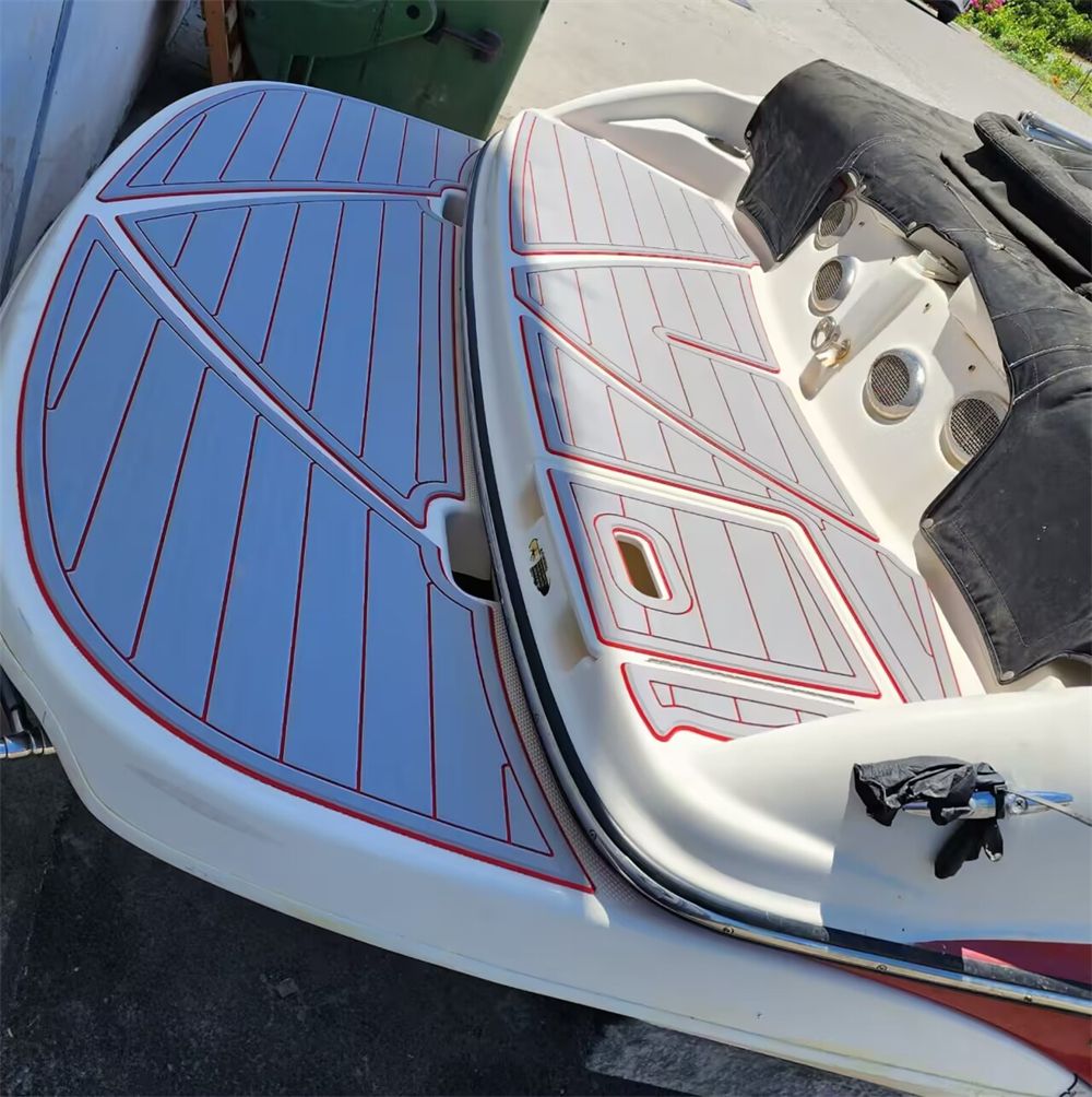 2009 Bayliner 205 BR Swim Platform Step Boat EVA Foam Teak Deck Floor Pad Mat SeaDek MarineMat Gatorstep Style Self Adhesive - Image 2