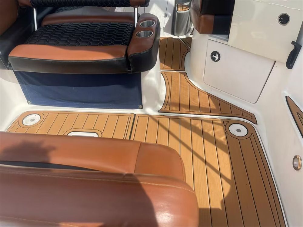 2003 Bayliner 245 SB Swim Platform Cockpit Boat EVA Foam Teak Deck Floor Pad Mat SeaDek MarineMat Gatorstep Style Self Adhesive - Image 3