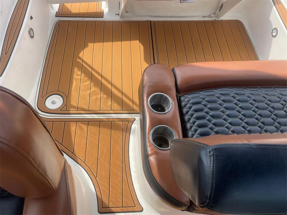 2003 Bayliner 245 SB Swim Platform Cockpit Boat EVA Foam Teak Deck Floor Pad Mat SeaDek MarineMat Gatorstep Style Self Adhesive - Image 4