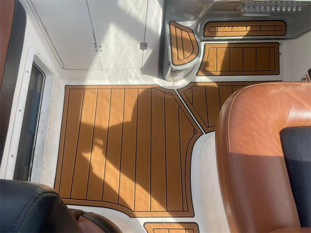 2003 Bayliner 245 SB Swim Platform Cockpit Boat EVA Foam Teak Deck Floor Pad Mat SeaDek MarineMat Gatorstep Style Self Adhesive - Image 5