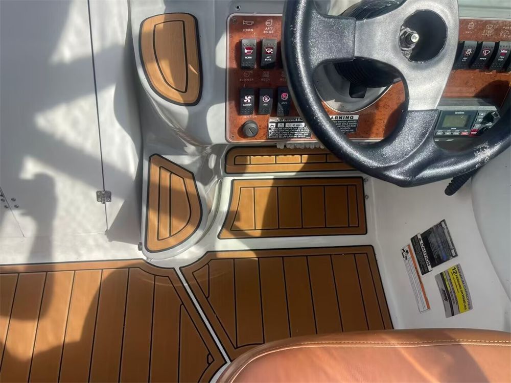 2003 Bayliner 245 SB Swim Platform Cockpit Boat EVA Foam Teak Deck Floor Pad Mat SeaDek MarineMat Gatorstep Style Self Adhesive - Image 6