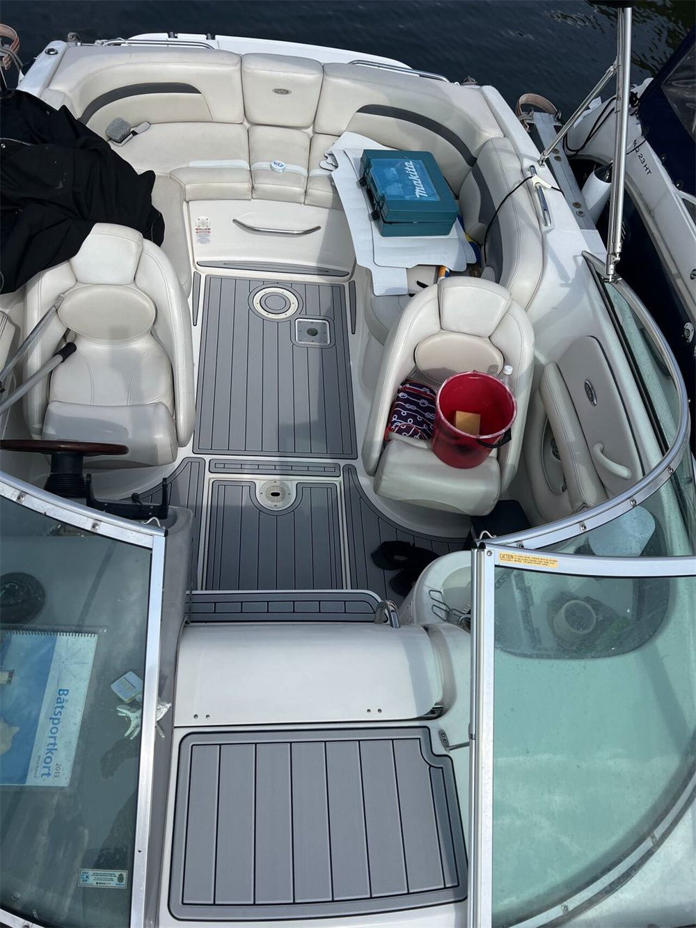 2004 Chaparral 265 SSI Swim Platform Cockpit Boat EVA Foam Teak Deck Floor Pad SeaDek MarineMat Gatorstep Style Self Adhesive - Image 3