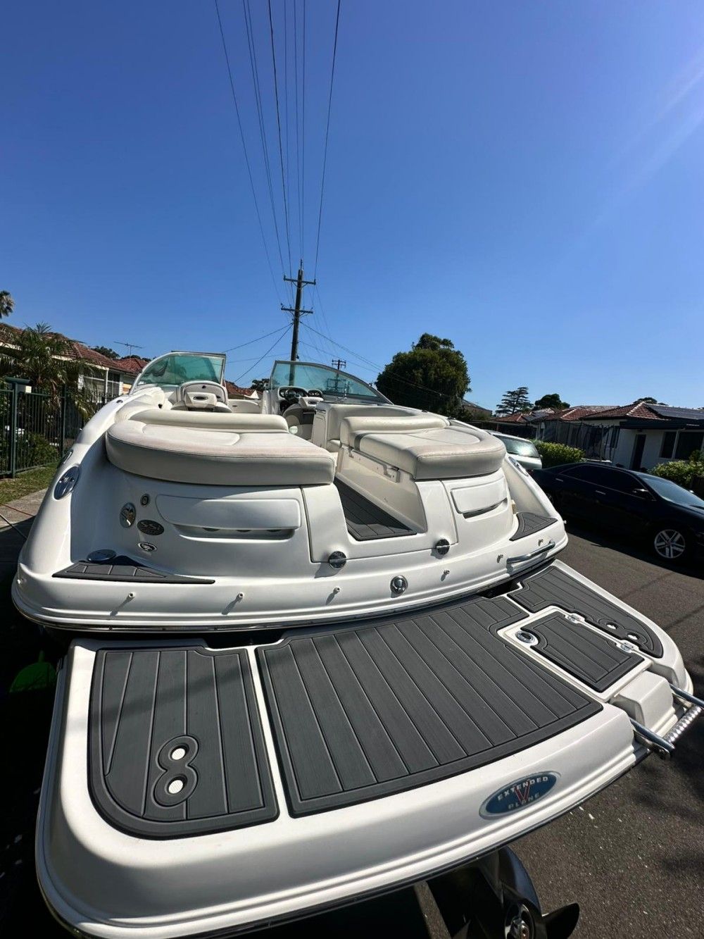 2007 Chaparral 246 SSI Swim Platform Cockpit Boat EVA Foam Teak Floor Pad Mat SeaDek MarineMat Gatorstep Style Self Adhesive - Image 2