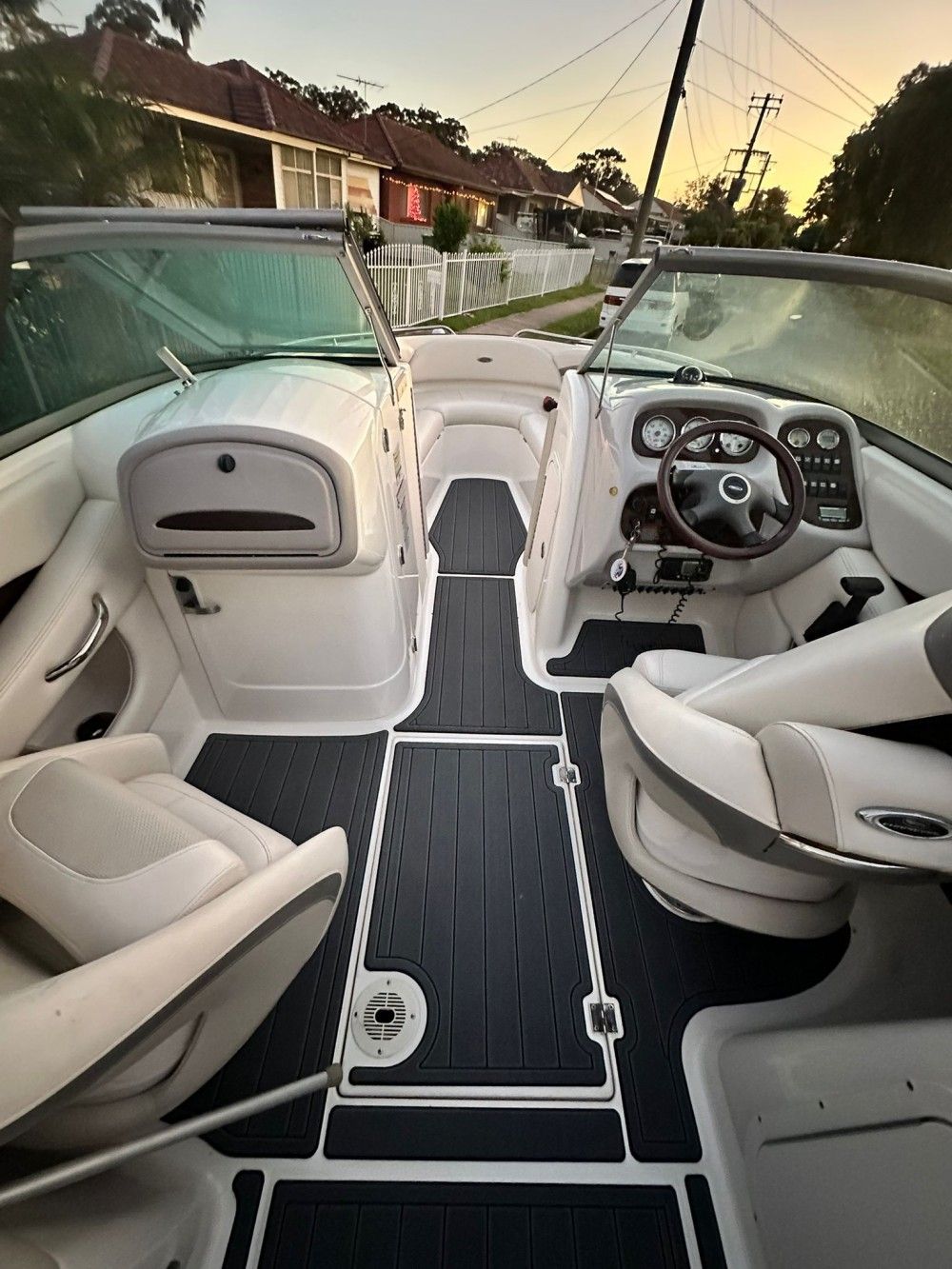 2007 Chaparral 246 SSI Swim Platform Cockpit Boat EVA Foam Teak Floor Pad Mat SeaDek MarineMat Gatorstep Style Self Adhesive - Image 3