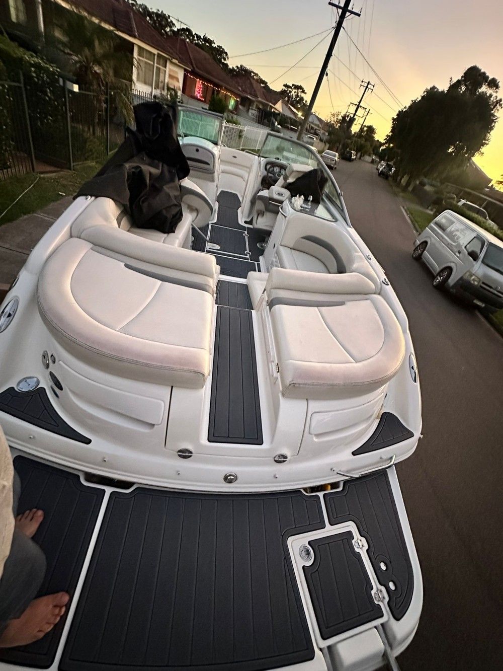 2007 Chaparral 246 SSI Swim Platform Cockpit Boat EVA Foam Teak Floor Pad Mat SeaDek MarineMat Gatorstep Style Self Adhesive - Image 5