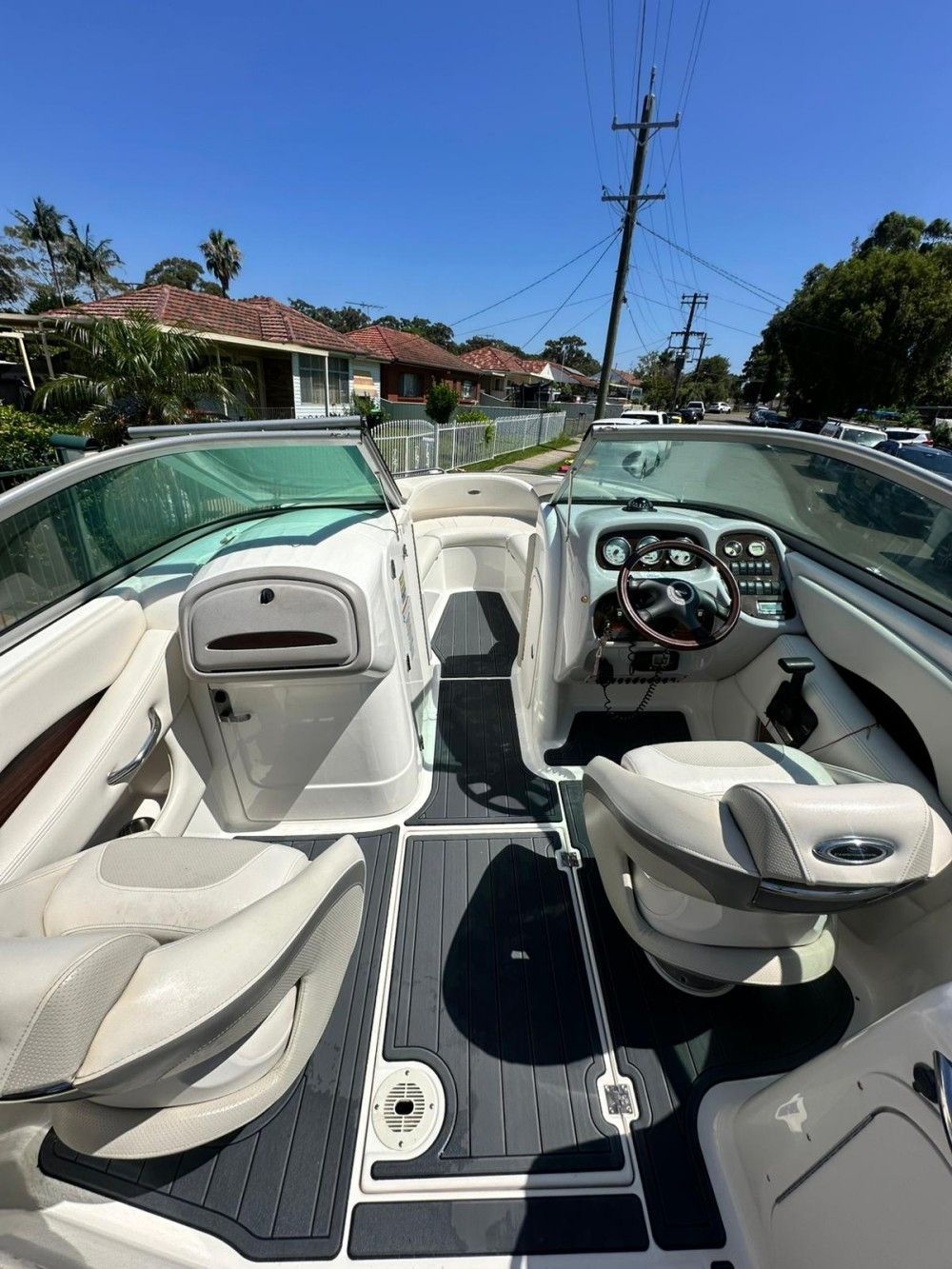 2007 Chaparral 246 SSI Swim Platform Cockpit Boat EVA Foam Teak Floor Pad Mat SeaDek MarineMat Gatorstep Style Self Adhesive - Image 6