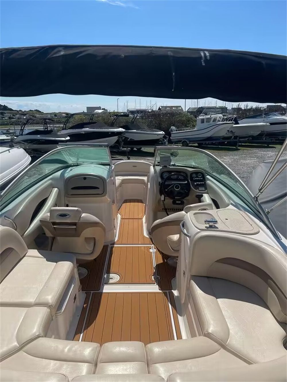2007 Chaparral 246 SSI Swim Platform Cockpit Boat EVA Foam Teak Floor Pad Mat SeaDek MarineMat Gatorstep Style Self Adhesive - Image 8