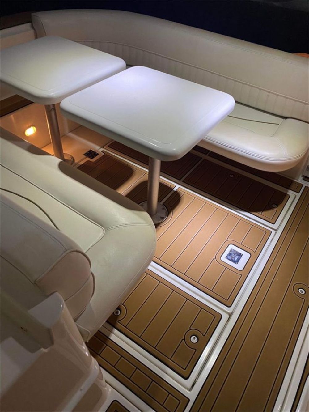 2000 Cruiser Yachts 3075 Express Swim Platform Cockpit Pad Boat EVA Teak Floor SeaDek MarineMat Gatorstep Style Self Adhesive - Image 4