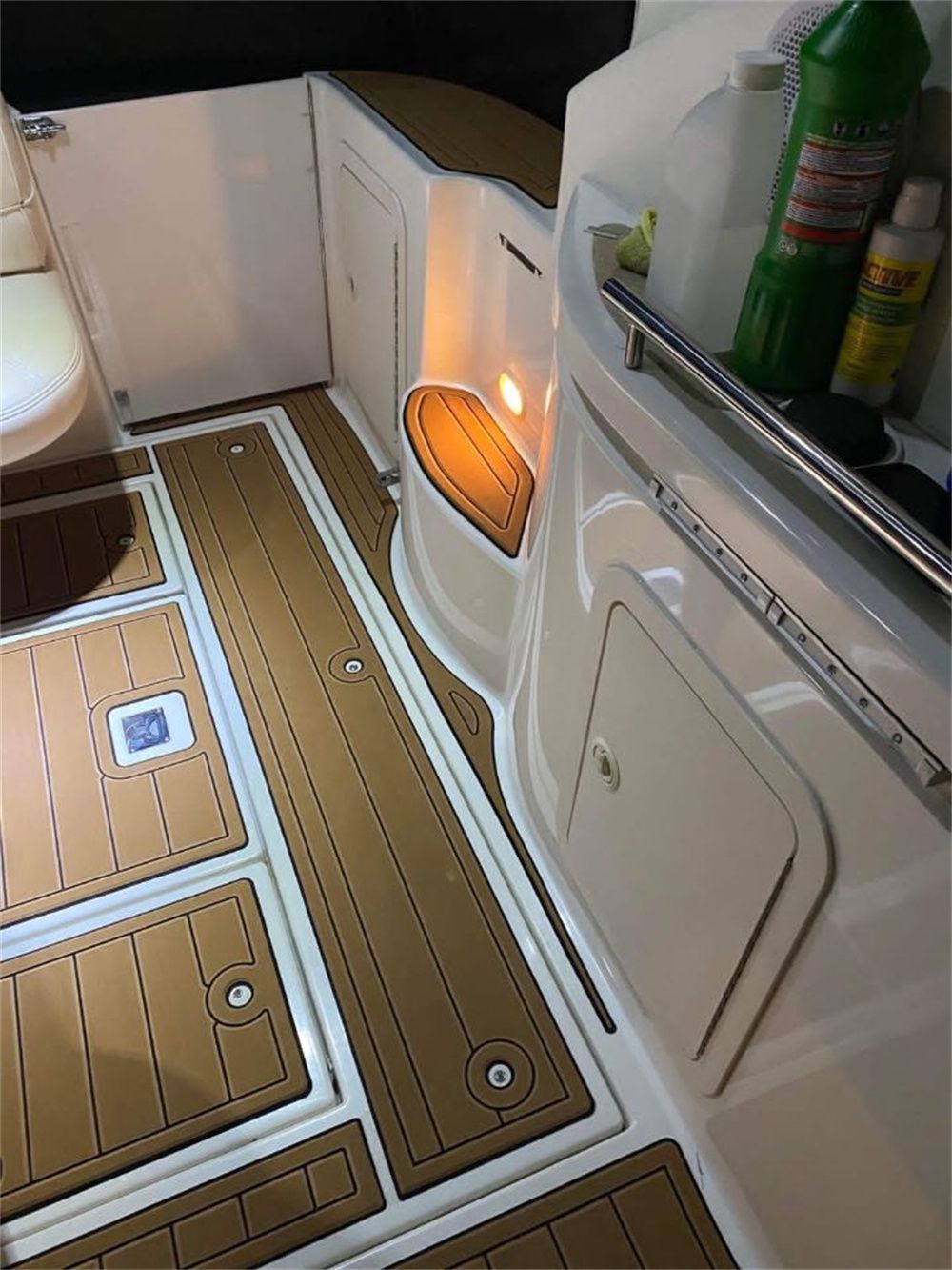2000 Cruiser Yachts 3075 Express Swim Platform Cockpit Pad Boat EVA Teak Floor SeaDek MarineMat Gatorstep Style Self Adhesive - Image 5